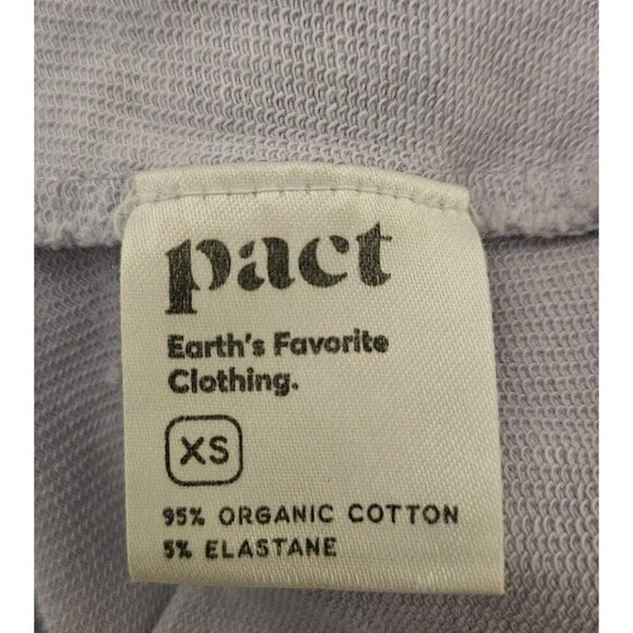 Pact Lavender Cut Out Sweatshirt Top Pullover XS Organic Cotton Blend Womens - Picture 6 of 6